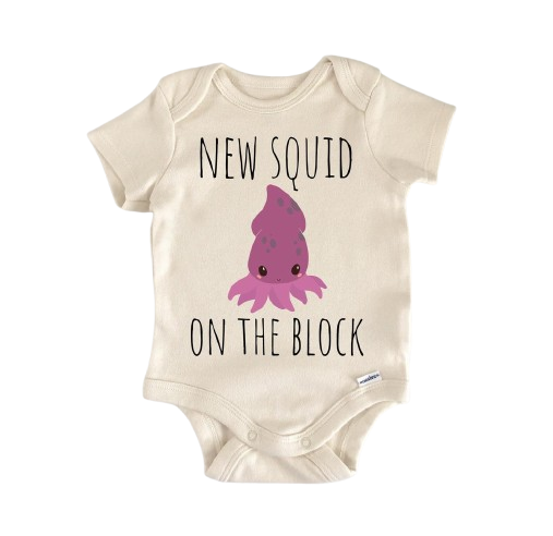 Squid Octopus Ocean - Baby Boy Girl Clothes Infant Bodysuit Funny Cute Newborn