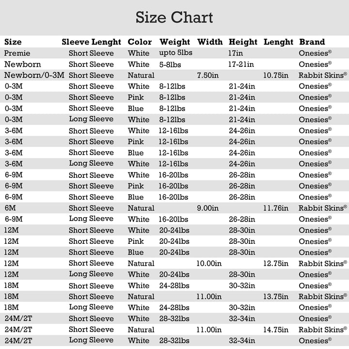 the size chart for the men's long - sleeved shirt