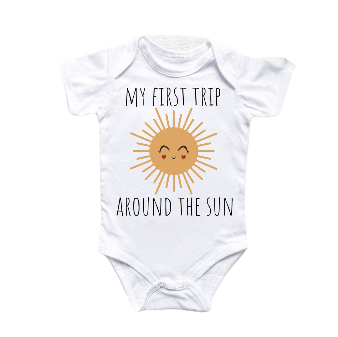 1st Birthday Sun - Baby Boy Girl Clothes Infant Bodysuit Funny Cute Newborn - Baby Onesie