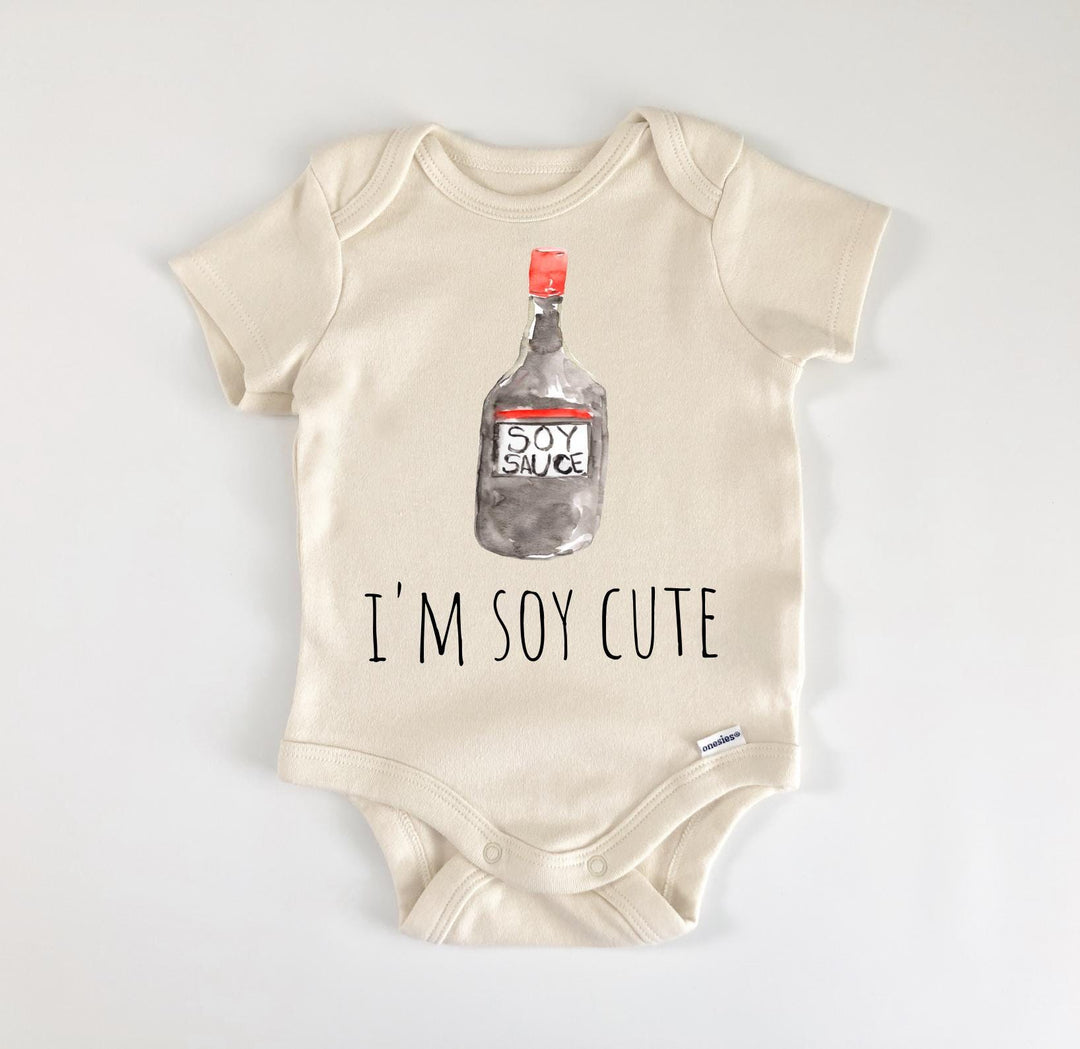 Soy Asian Sushi Rice - Baby Boy Girl Clothes Infant Bodysuit Funny Cute Newborn