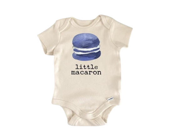 Macaron France Baking - Baby Boy Girl Clothes Infant Bodysuit Funny Cute Newborn