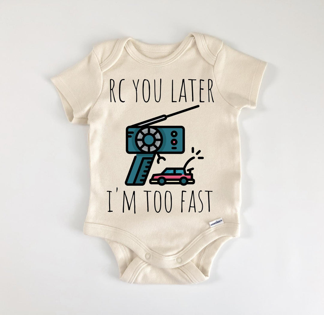 Rc Car Remote Control - Baby Boy Girl Clothes Infant Bodysuit Funny Cute