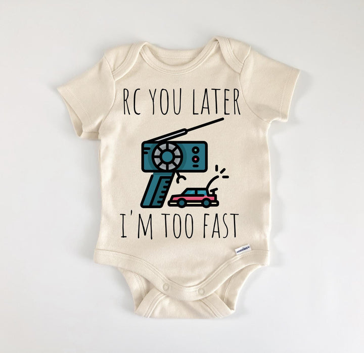 Rc Car Remote Control - Baby Boy Girl Clothes Infant Bodysuit Funny Cute