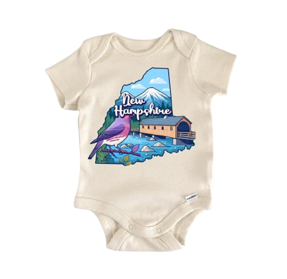 New Hampshire - Baby Boy Girl Clothes Infant Bodysuit Funny Cute Newborn