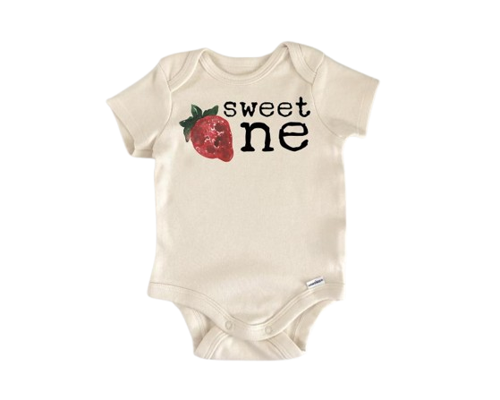 Strawberry Fruit Birthday - Baby Boy Girl Clothes Infant Bodysuit Funny Cute Newborn