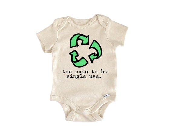 Recycling Recycle Earth Day - Baby Boy Girl Clothes Infant Bodysuit Funny Cute Newborn