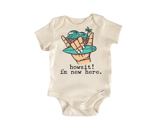 Hawaii Shaka - Baby Boy Girl Clothes Infant Bodysuit Funny Cute Newborn