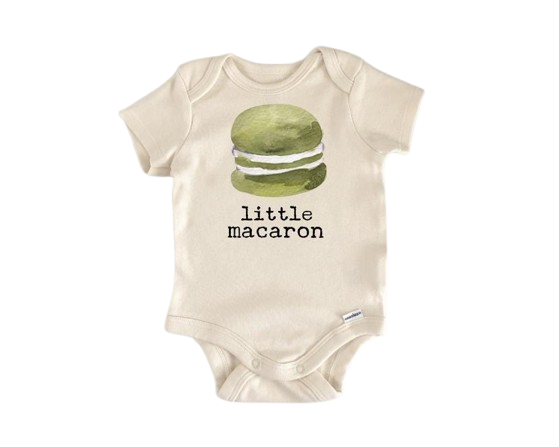 Macaron France Baking - Ropa para bebé niño niña Body infantil Divertido y lindo para recién nacido 