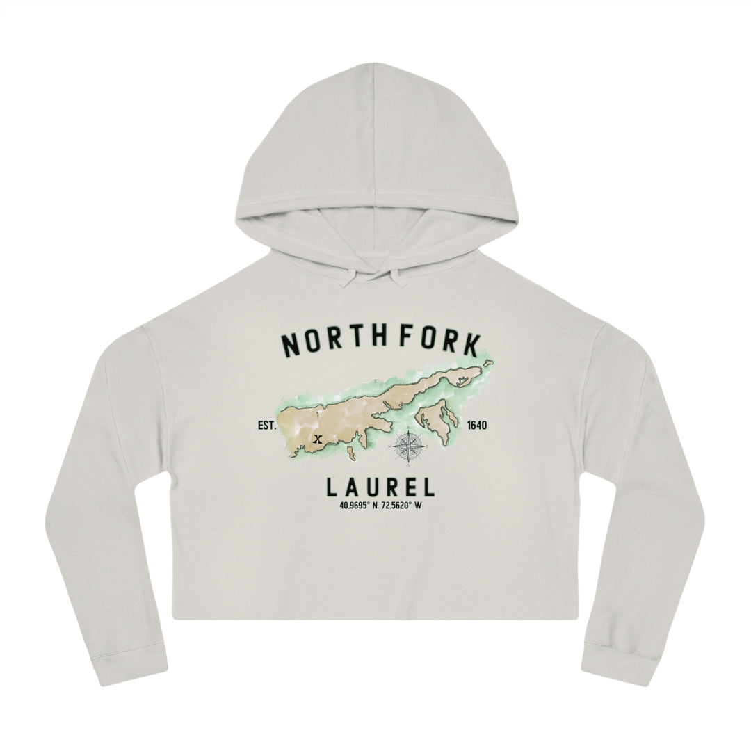 Laurel North Fork Hamlet NOFO VIBES® Women’s Cropped Hooded Sweatshirt