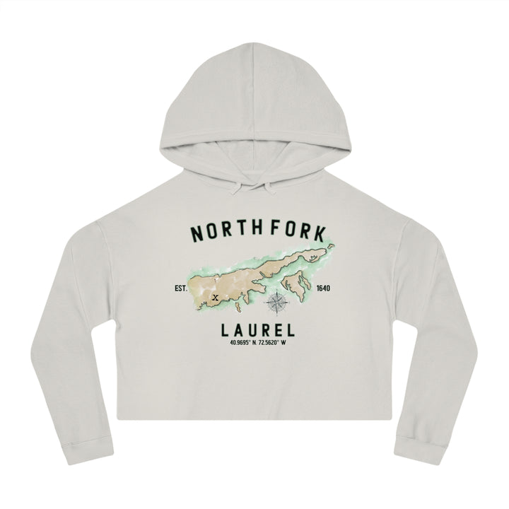 Laurel North Fork Hamlet NOFO VIBES® Women’s Cropped Hooded Sweatshirt