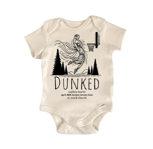 Baptism Religious Jesus - Baby Boy Girl Clothes Infant Bodysuit Funny Cute Newborn