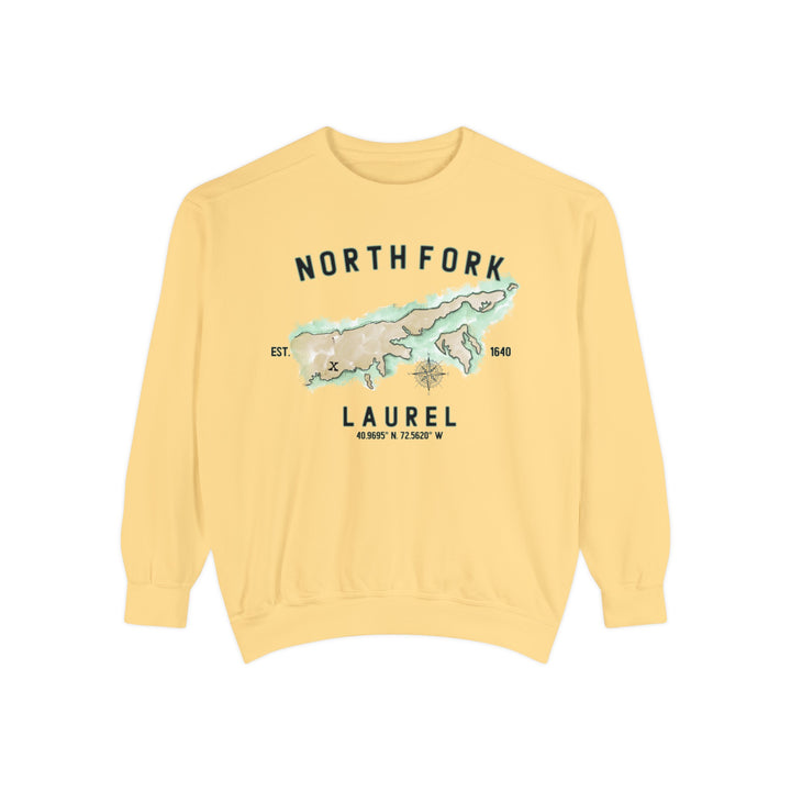 Laurel North Fork Hamlet NOFO VIBES® Unisex Garment-Dyed Sweatshirt