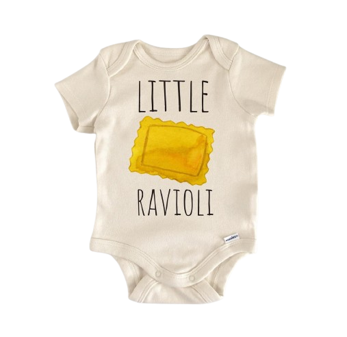 Raviolis de pasta italiana - Ropa para bebé niño niña Body infantil Divertido y lindo para recién nacido 