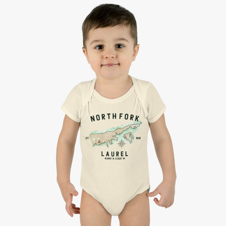 Laurel North Fork Hamlet Nofo Vibes® Infant Baby Rib Bodysuit Onesie