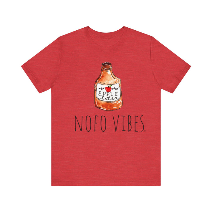 North Fork Watercolor NOFO VIBES™ Apple Cider - Belle & Canvas® 3001 Adult Unisex Men Womens Shirt