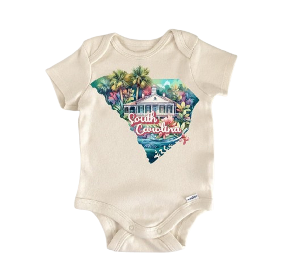 South Carolina - Baby Boy Girl Clothes Infant Bodysuit Funny Cute Newborn