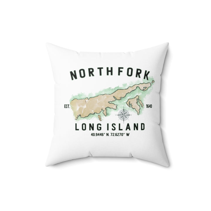 North Fork Est. 1640 Spun Polyester Square Pillow