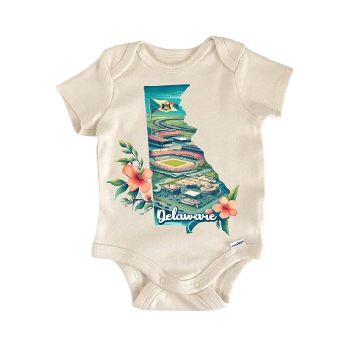 Delaware - Baby Boy Girl Clothes Infant Bodysuit Funny Cute Newborn