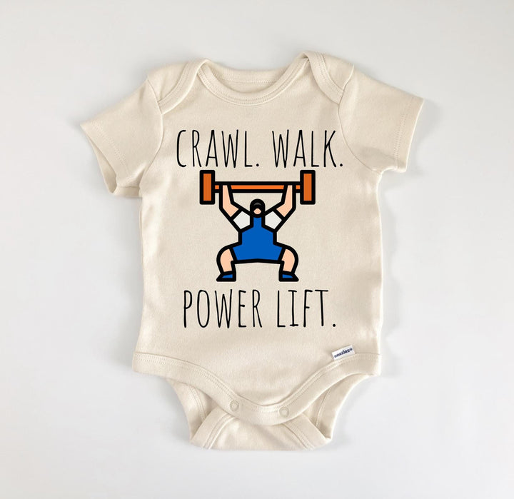 Powerlifter Powerlifting - Baby Boy Girl Clothes Infant Bodysuit Funny Cute