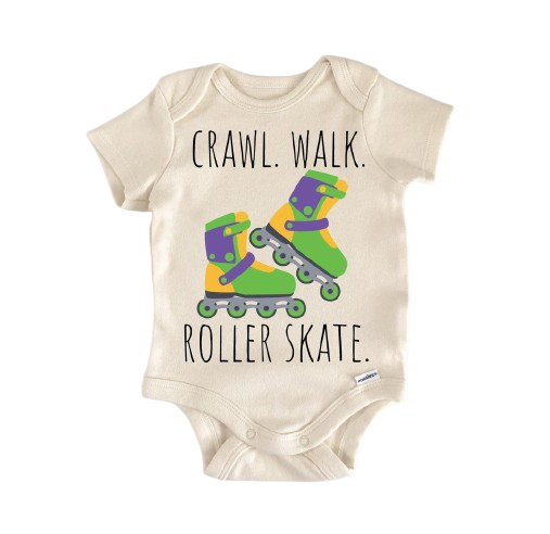 Roller Skate Inline - Baby Boy Girl Clothes Infant Bodysuit Funny Cute Newborn