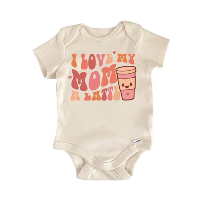 Latte Mama Coffee - Baby Boy Girl Clothes Infant Bodysuit Funny Cute