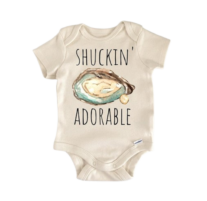 Oyster Clam Seafood Foodie - Baby Boy Girl Clothes Infant Bodysuit Funny Cute