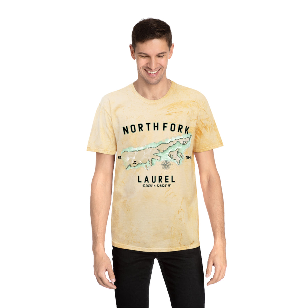 Laurel North Fork Hamlet NOFO VIBES®  Unisex Color Blast T-Shirt