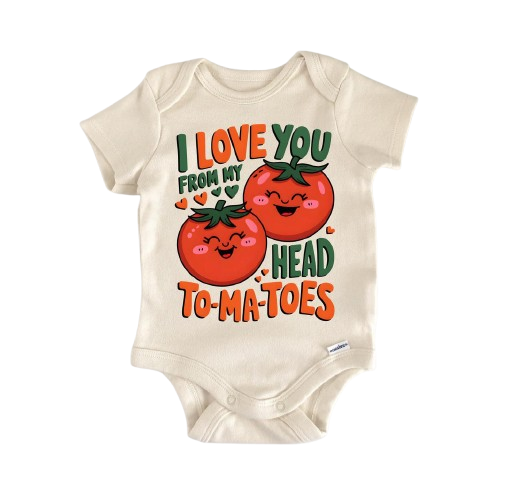 Granja de frutas de tomate - Ropa para bebé niño niña Body para bebé Divertido y lindo Recién nacido 