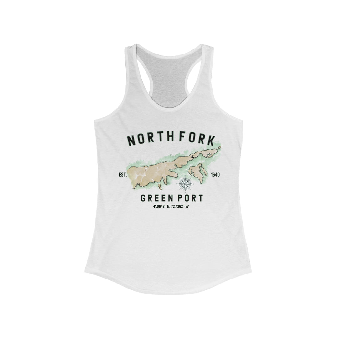 Greenport North Fork Hamlet NOFO VIBES® Women's Ideal Racerback Tank