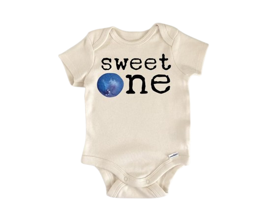 Blueberry Birthday Sweet - Baby Boy Girl Clothes Infant Bodysuit Funny Cute Newborn