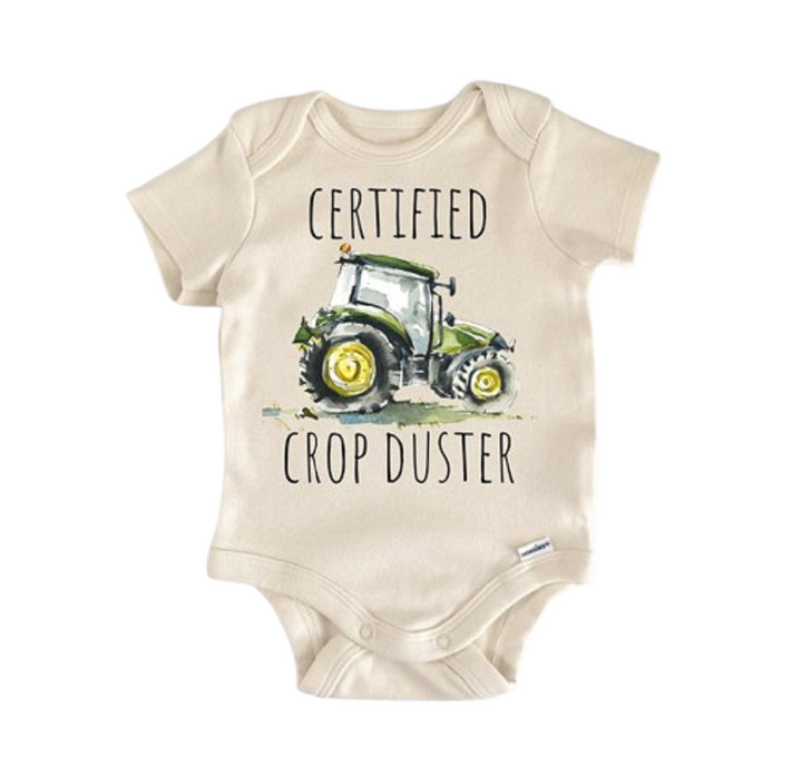 Farmhand Farmer Tractor - Baby Boy Girl Clothes Infant Bodysuit Funny Cute Newborn