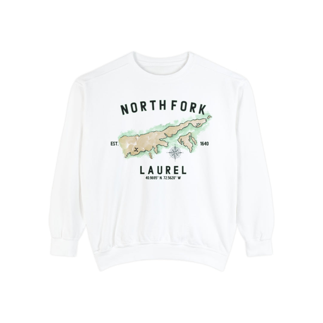 Laurel North Fork Hamlet NOFO VIBES® Unisex Garment-Dyed Sweatshirt