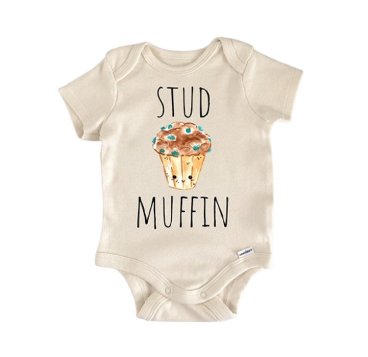 Stud Muffin Blueberry Baking - Baby Boy Girl Clothes Infant Bodysuit Funny Cute