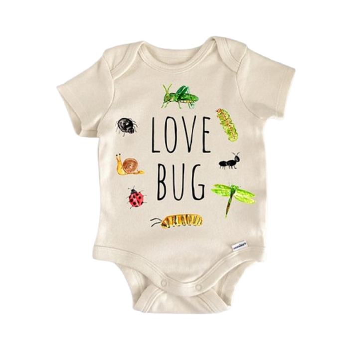 Love Bug Lady Bug Caterpillar Cricket - Ropa para bebé niño niña Body infantil divertido 