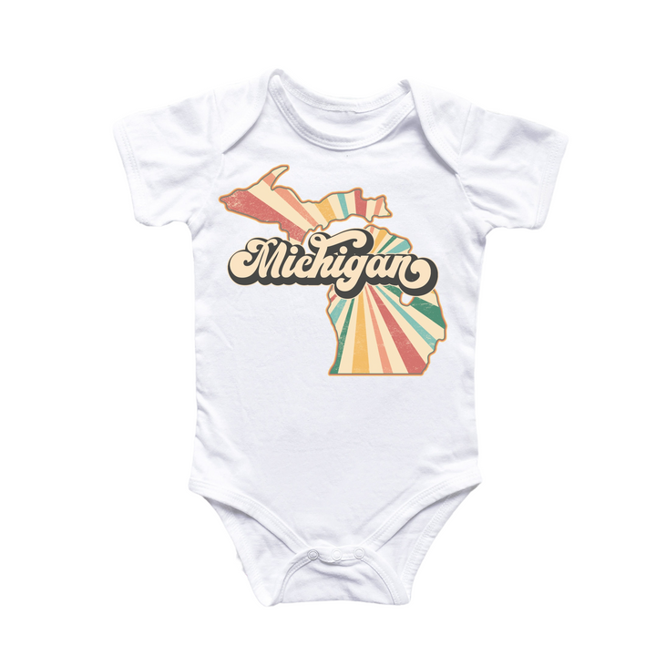 a baby bodysuit with the word mississippi on it