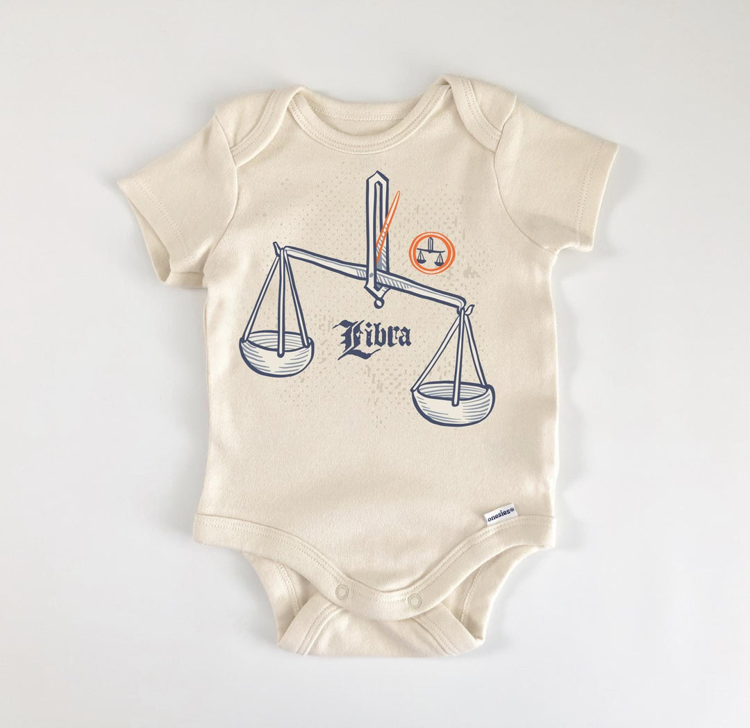 Libra Zodiac Constellation - Baby Boy Girl Clothes Infant Bodysuit Funny Cute