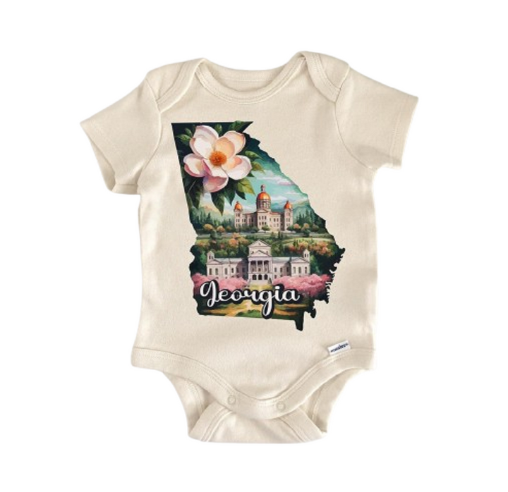 Georgia - Baby Boy Girl Clothes Infant Bodysuit Funny Cute Newborn