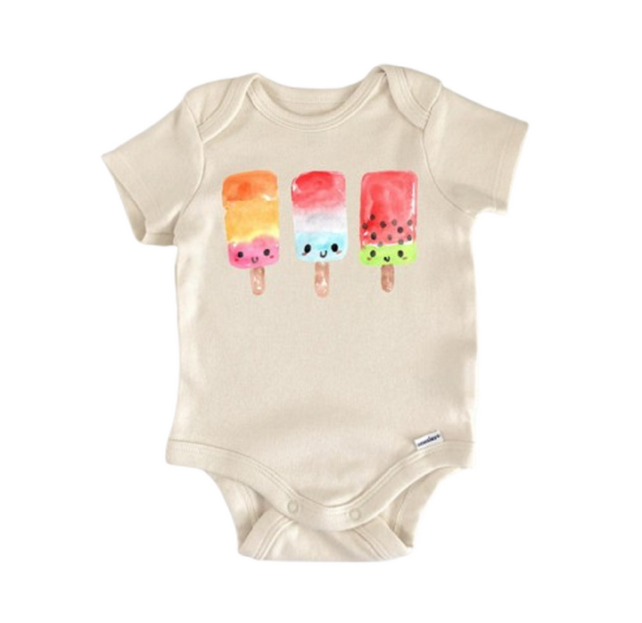 Ice Pop July 4th Summer - Baby Boy Girl Clothes Infant Bodysuit Funny Cute Newborn