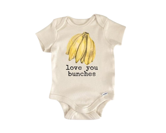 Banana Bunch Monkey - Baby Boy Girl Clothes Infant Bodysuit Funny Cute Newborn