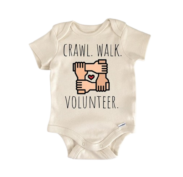 Volunteer Donate - Baby Boy Girl Clothes Infant Bodysuit Funny Cute Newborn