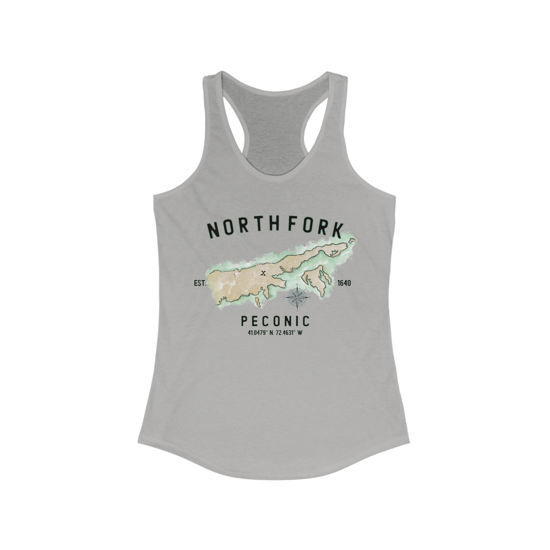 Peconic North Fork Hamlet NOFO VIBES® Women's Ideal Racerback Tank