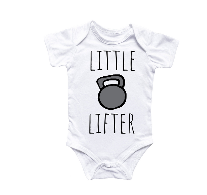 a baby bodysuit with a kettle on it