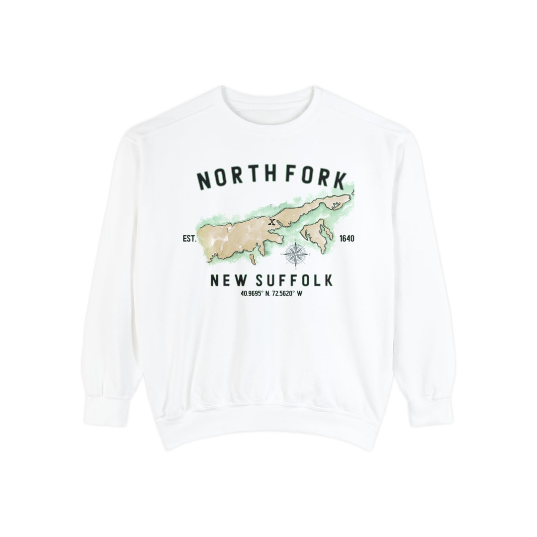 New Suffolk North Fork Hamlet NOFO Vibes® Unisex Garment-Dyed Sweatshirt