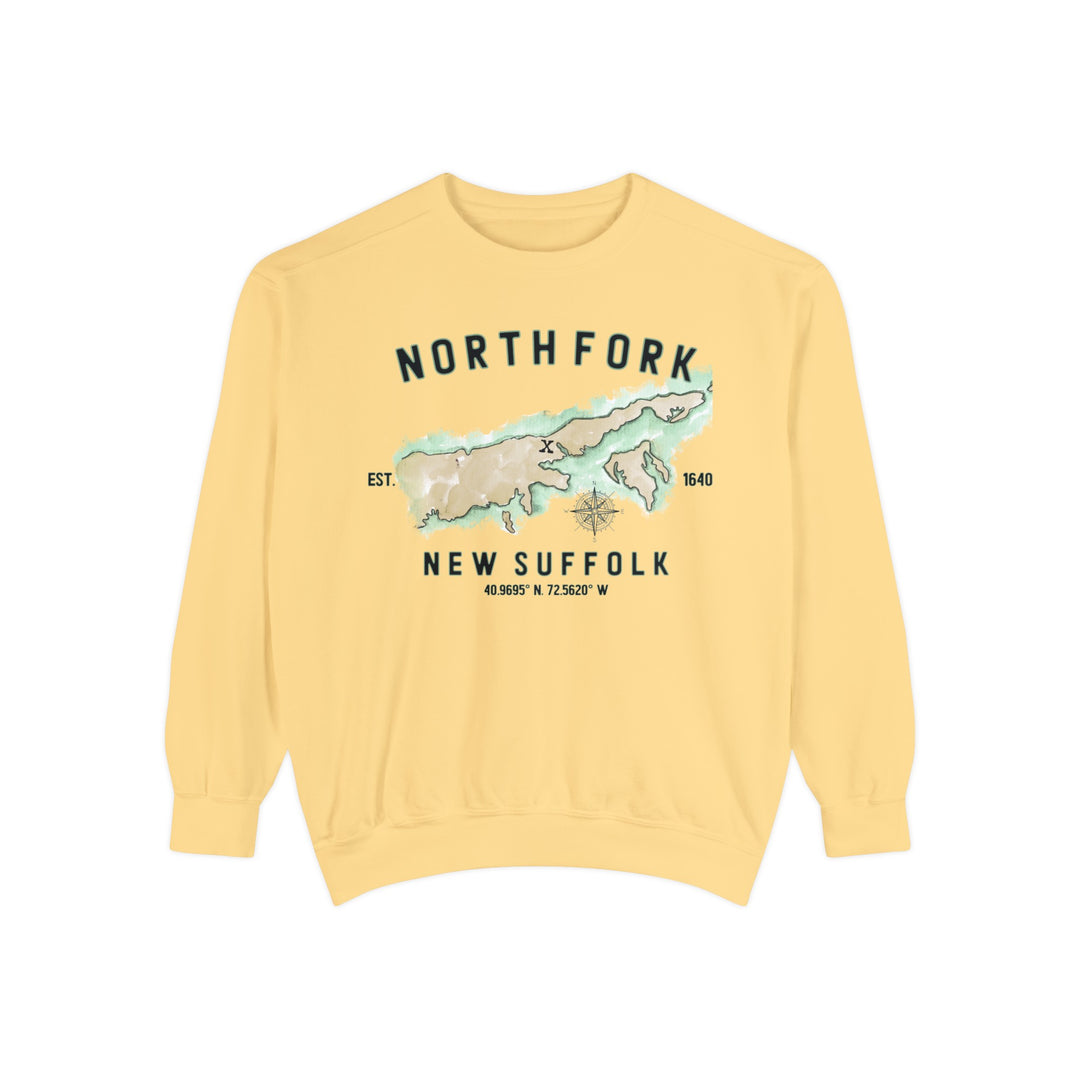 New Suffolk North Fork Hamlet NOFO Vibes® Unisex Garment-Dyed Sweatshirt