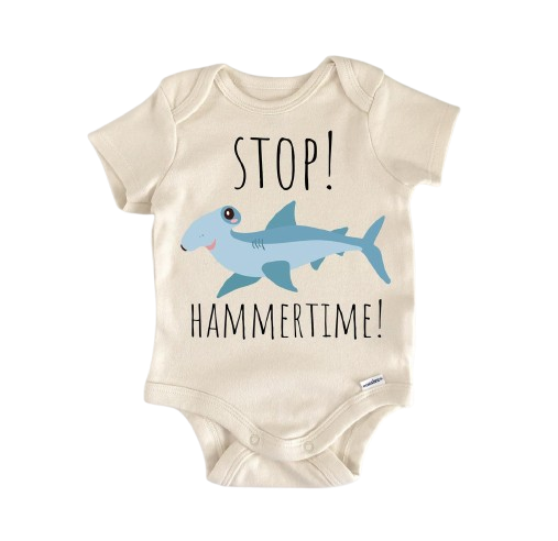 Hammerhead Shark Hammer Time - Baby Boy Girl Clothes Infant Bodysuit Funny Cute Newborn