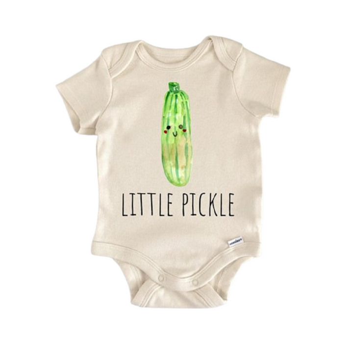 Pickle Dill Vegan Foodie - Baby Boy Girl Clothes Infant Bodysuit Funny Cute Newborn