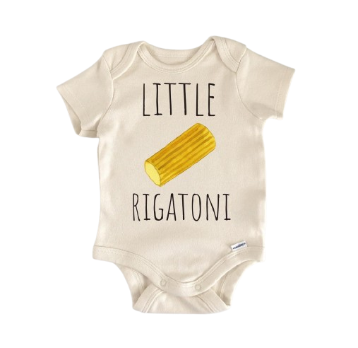 Pasta italiana Rigatoni - Ropa para bebé niño niña Body infantil Divertido y lindo para recién nacido 