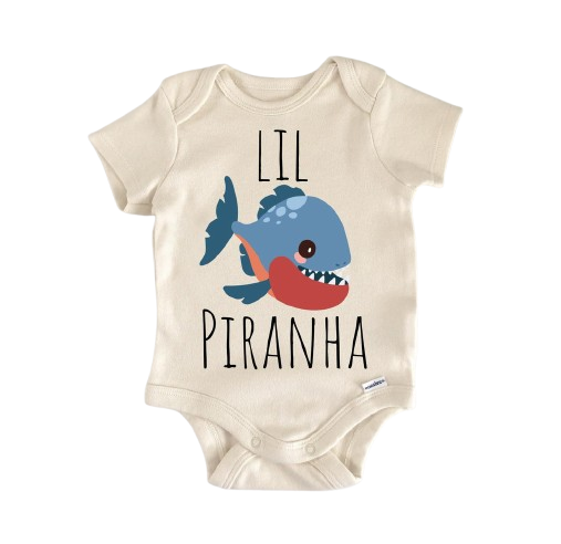 Piranha Fish Tropical - Baby Boy Girl Clothes Infant Bodysuit Funny Cute Newborn