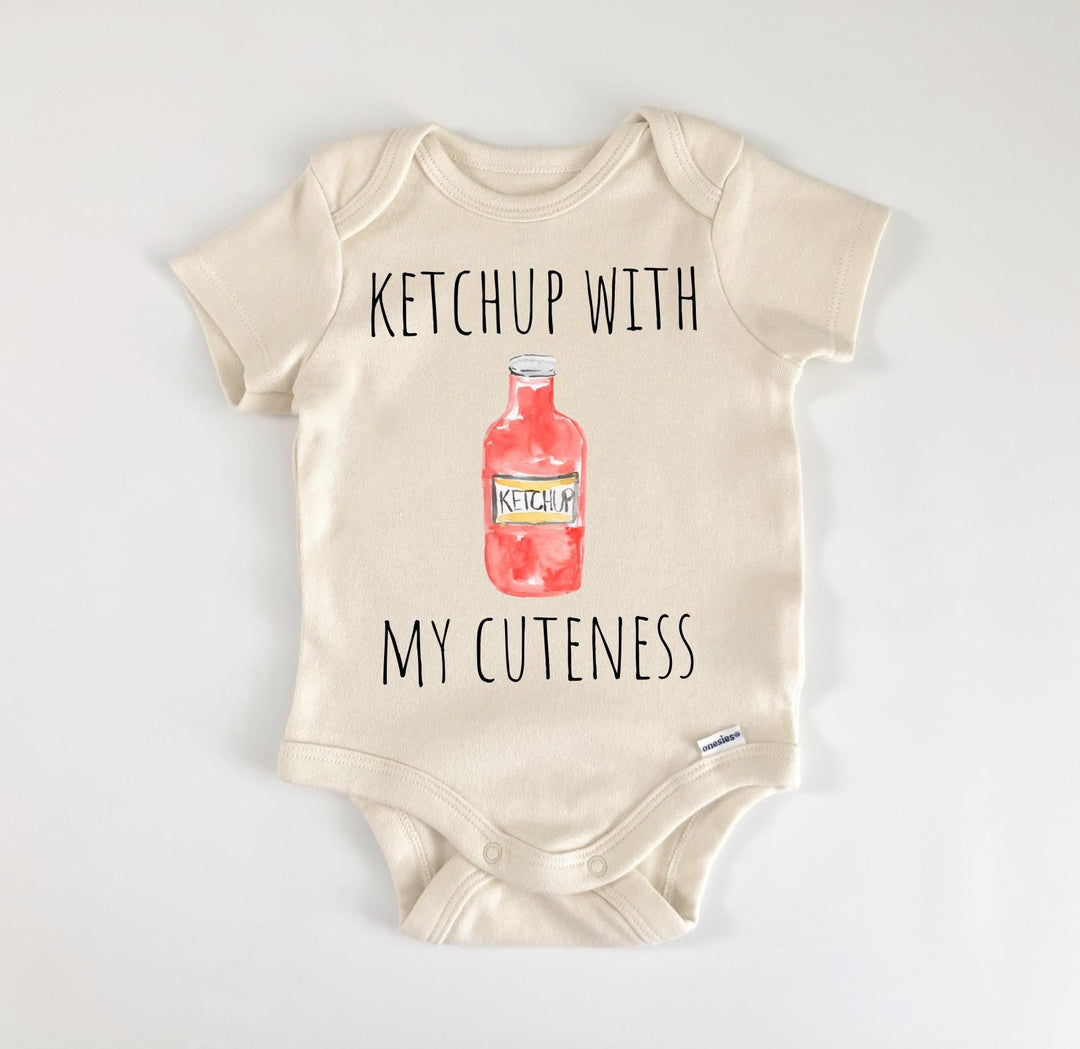 Ketchup Sauce Bbq Barbeque Burger - Baby Boy Girl Clothes Infant Bodysuit Funny Cute