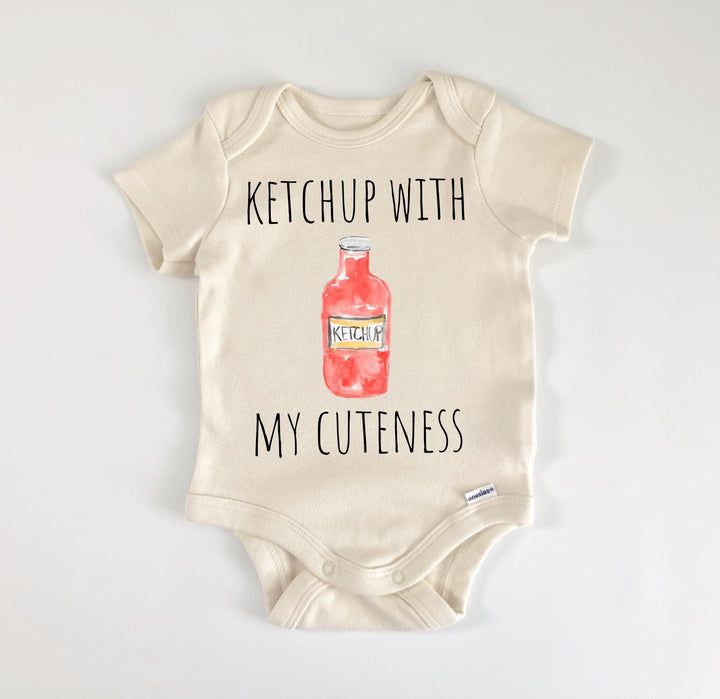 Ketchup Sauce Bbq Barbeque Burger - Baby Boy Girl Clothes Infant Bodysuit Funny Cute